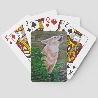 Howling Coyote Playing Cards