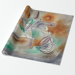 Howling Dog by Paul Klee Wrapping Paper