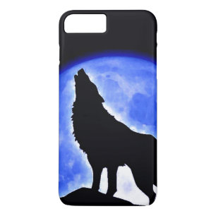 Howling Grey Wolf at Moon Case-Mate iPhone Case