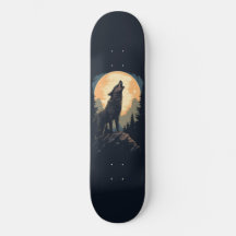 Howling Lone Wolf Skateboard Deck