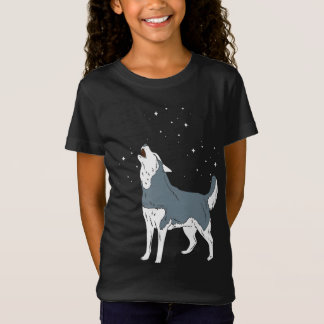 Howling Siberian Husky Puppies Funny Dog Lover T-Shirt