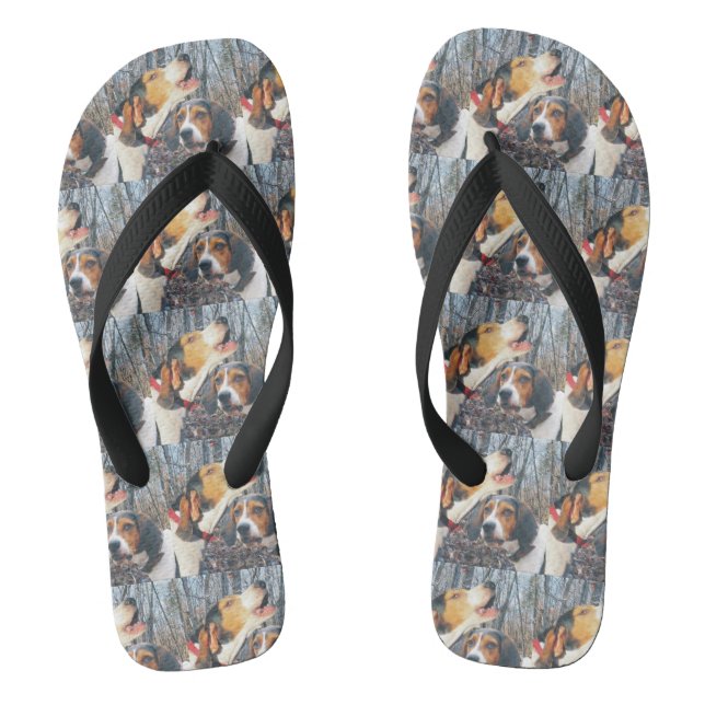 Howling Treeing Walker Coonhound Jandals (Footbed)