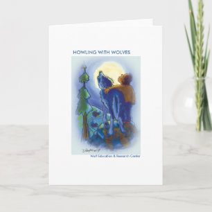 Howling with Wolves Greeting Cards