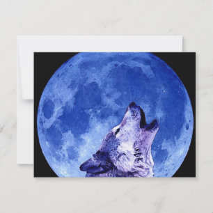 Howling Wolf at Moon