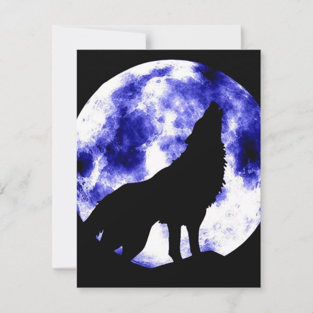 Howling Wolf at Moon (Front)