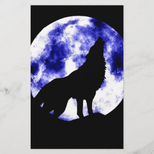 Howling Wolf at Moon