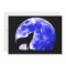 Howling Wolf at Moon Invitation