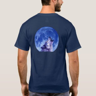Howling Wolf at Moon T-Shirt