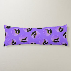 Howling Wolf at Sunset - Original Wildlife Art Body Cushion