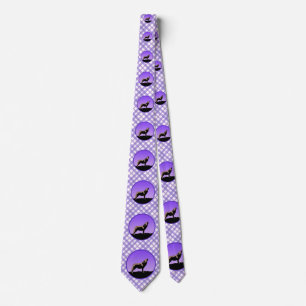 Howling Wolf at Sunset - Original Wildlife Art Tie