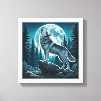 Howling Wolf Canvas Print