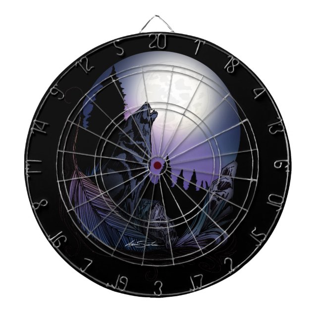 Howling Wolf    Dartboard (Front)
