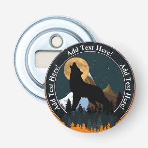 Howling Wolf Full Moon Bottle Opener