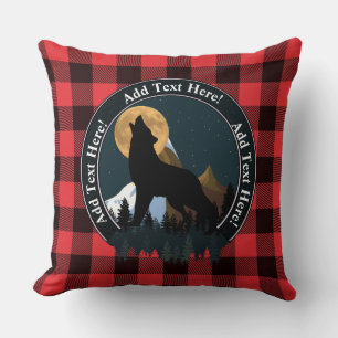 Howling Wolf Full Moon Cushion