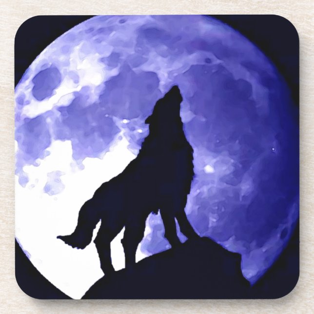 Howling Wolf & Fullmoon Coaster (Front)