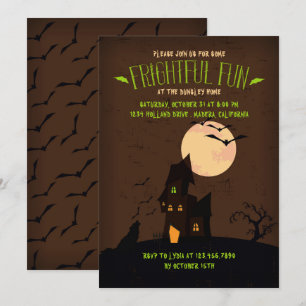Howling Wolf Halloween Party Invitation