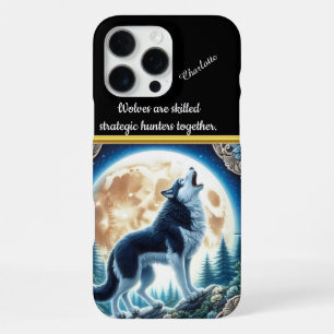 Howling Wolf in a Moonlit Forest iPhone 16 Pro Max Case