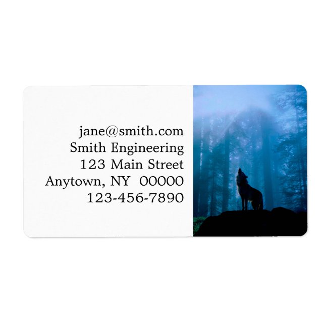 Howling Wolf in Wilderness (Front)