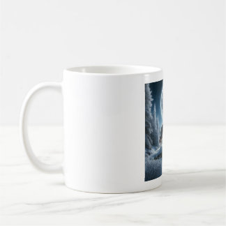 Howling Wolf In Winter Coffee Mug