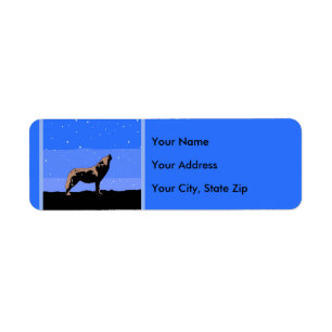 Howling Wolf in Winter  - Original Wildlife Art