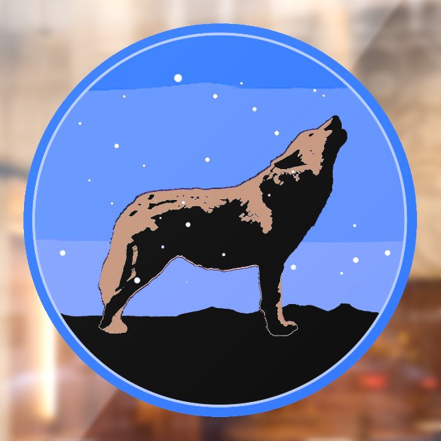 Howling Wolf in Winter  - Original Wildlife Art (Sheet 2)
