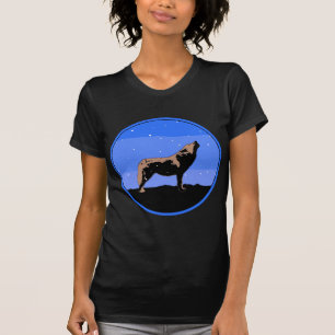 Howling Wolf in Winter  - Original Wildlife Art T-Shirt