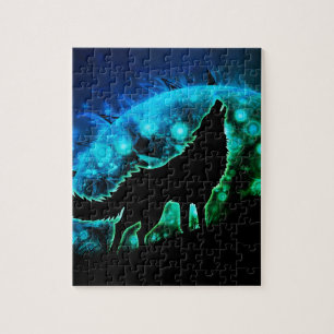 howling wolf jigsaw puzzle
