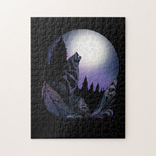 Howling Wolf Jigsaw Puzzle
