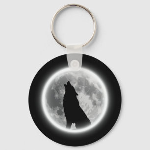 Howling Wolf Keychain
