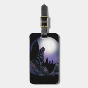 Howling Wolf Luggage Tag