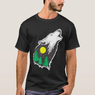 Howling Wolf Moon Forest Environmental Protection  T-Shirt