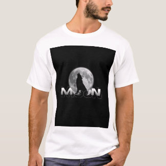Howling Wolf Moon T-Shirt | Full Moon Wolf Graphic