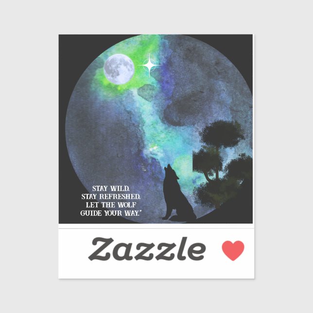 Howling Wolf Moonlight – Mystical Forest Night Wat (Sheet)