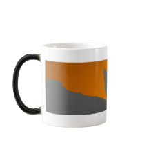 Howling wolf morphing mug