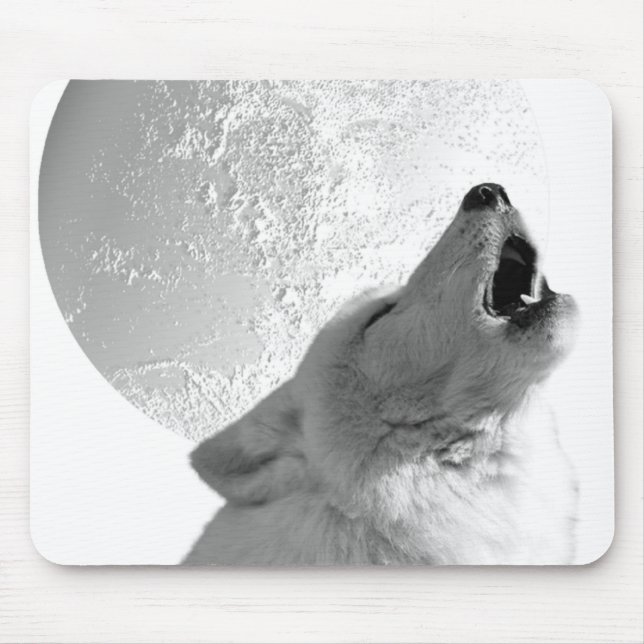 Howling Wolf Mouse Pad (Front)