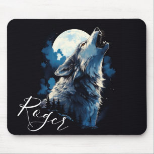 Howling Wolf Mouse Pad
