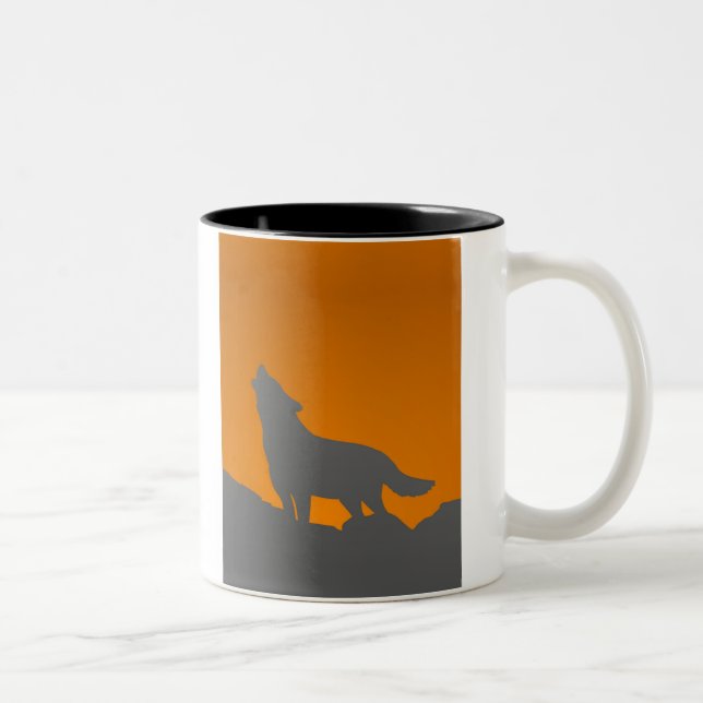 Howling wolf mug (Right)