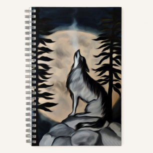 Howling wolf notebook