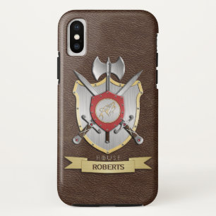 Howling Wolf Sigil Battle Crest Brown Case-Mate iPhone Case