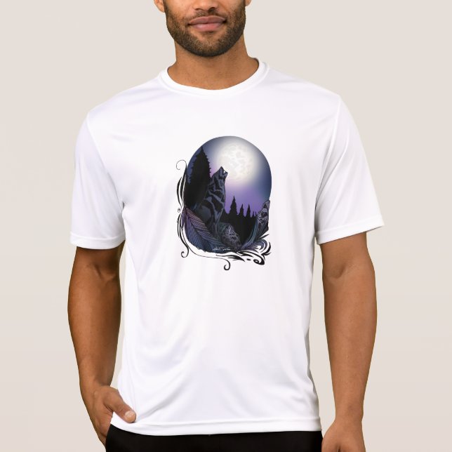 Howling Wolf (Signature Design) T-Shirt (Front)
