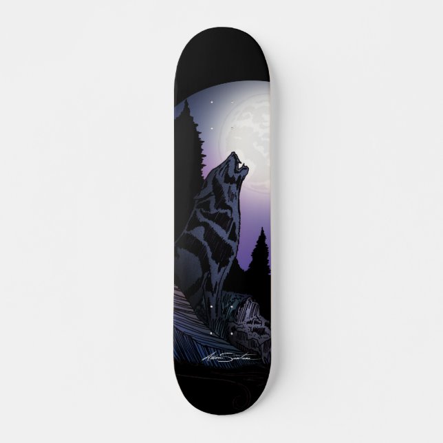 Howling Wolf Skateboard (Front)