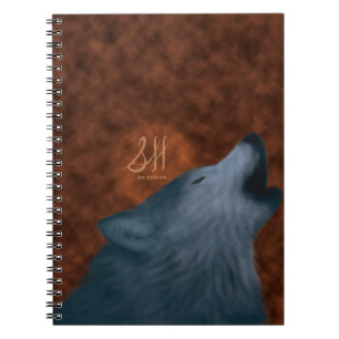 Howling Wolf Spiral Notebook