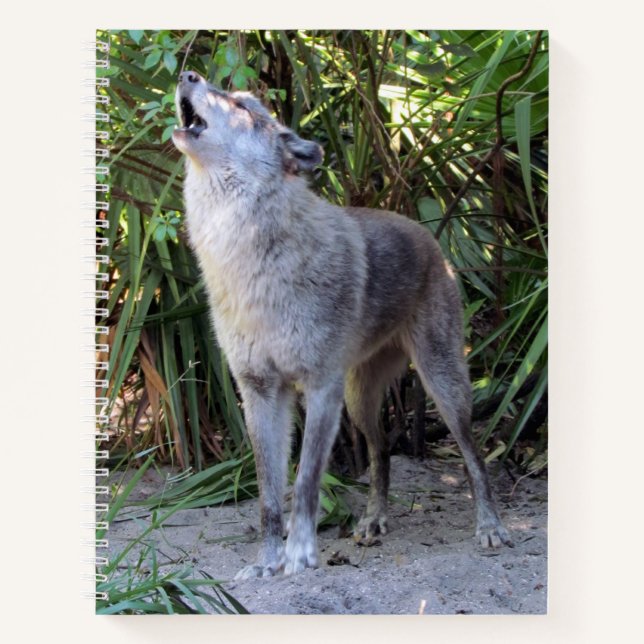 Howling Wolf Spiral Notebook (Front)