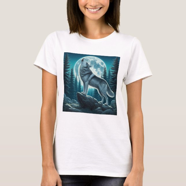 Howling Wolf T-Shirt (Front)