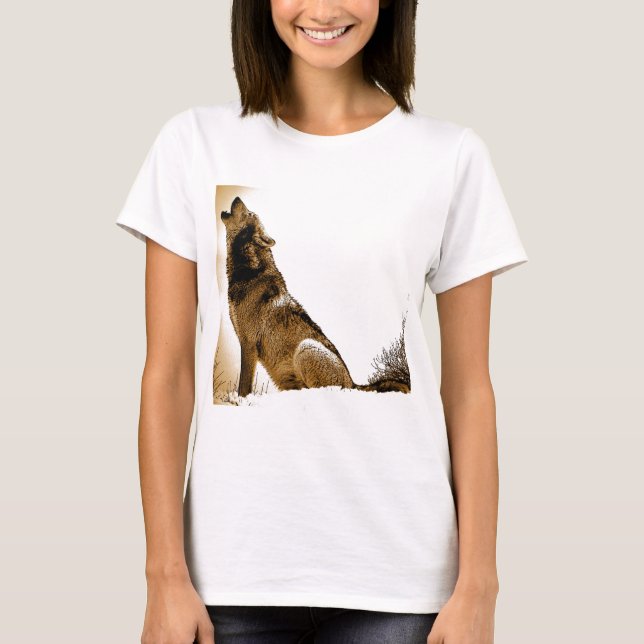 Howling Wolf T-Shirt (Front)