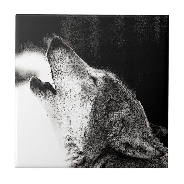 Howling Wolf Tile (Front)