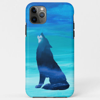 Howling Wolf With Watercolor Background Case-Mate iPhone Case