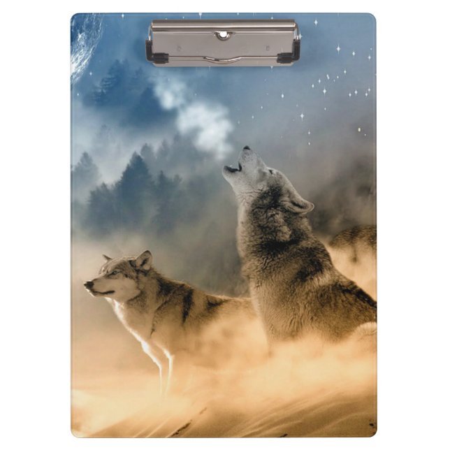 Howling Wolves Clipboard (Front)