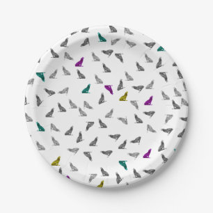 Howling Wolves Paper Plates