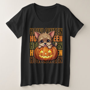 HOWLOWEEN - Yorkie Lovers Halloween Plus Size T-Shirt